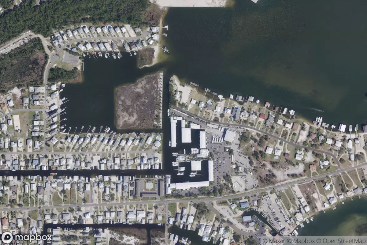 Satellite view of Marina at 30.2847, -87.5639