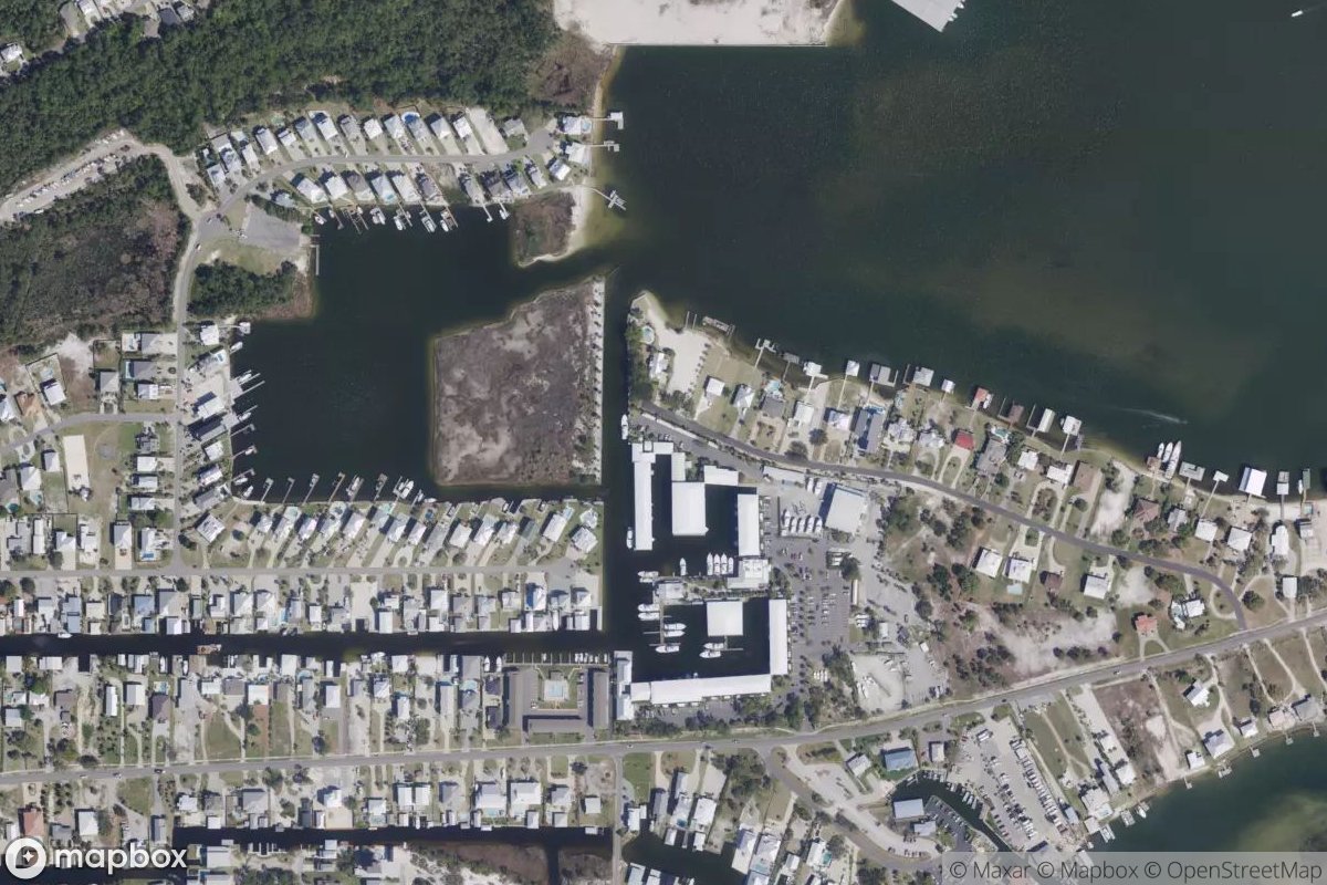 Satellite view of Marina at 30.2849, -87.5641