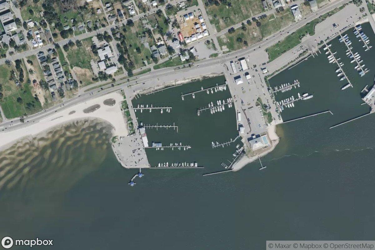 Satellite view of Marina at 30.3119, -89.2477