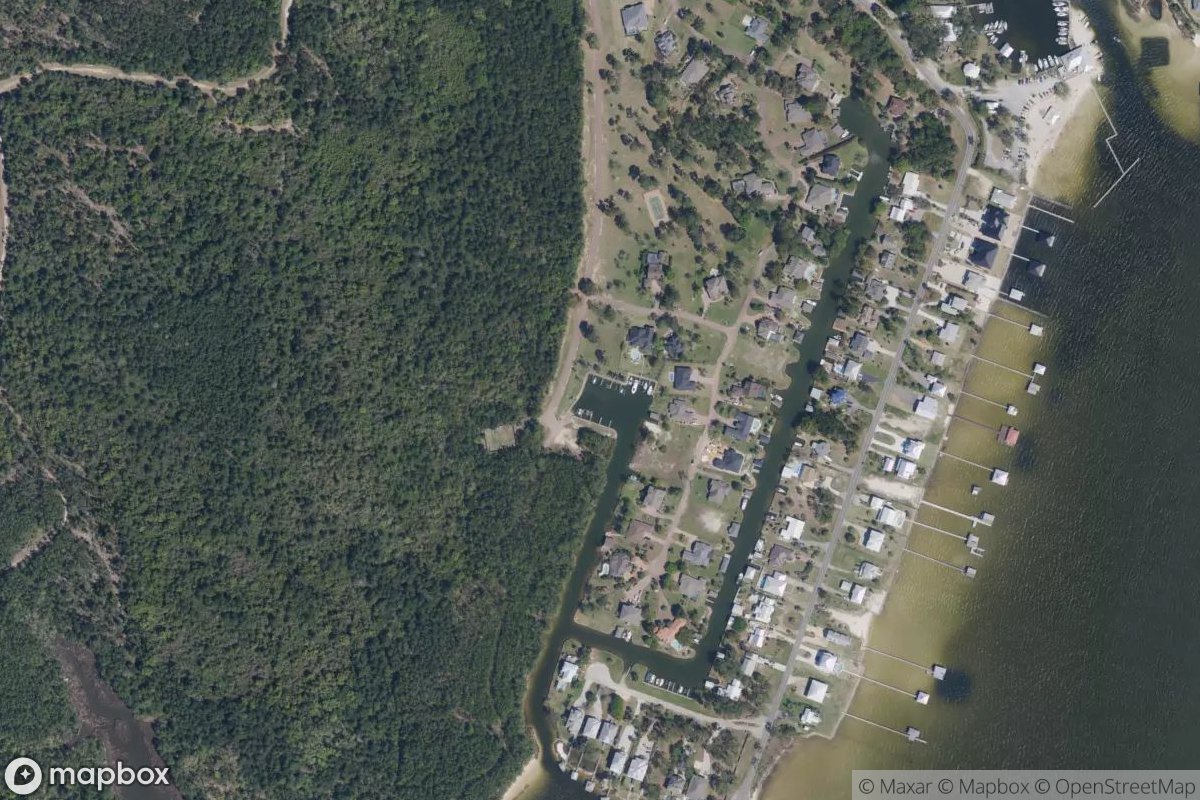 Satellite view of Marina at 30.3188, -87.5388