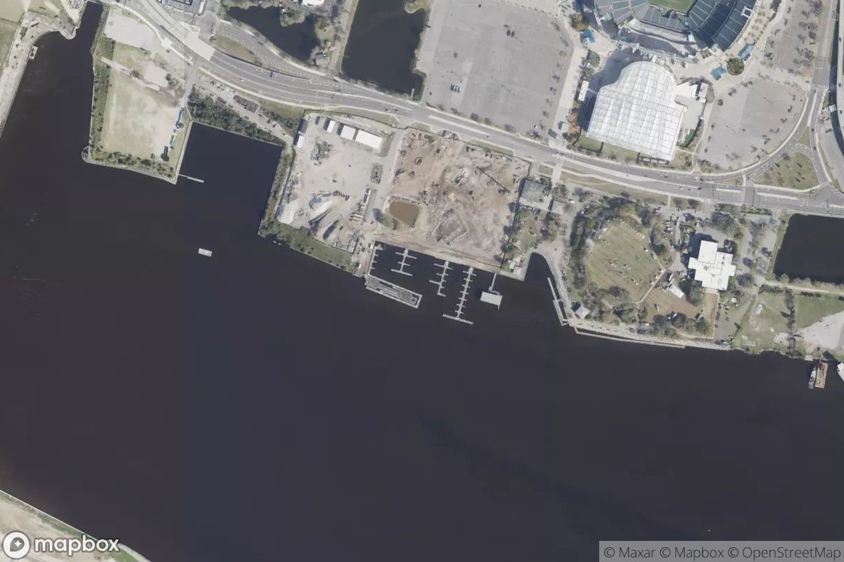 Satellite view of Marina at 30.3198, -81.6413