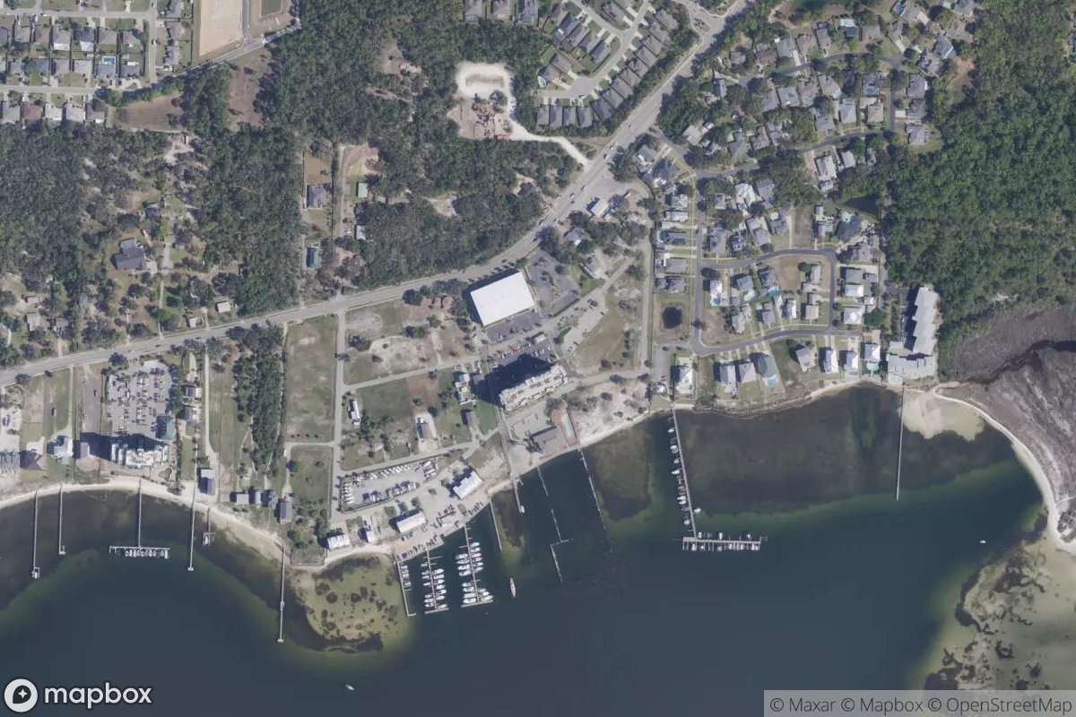 Satellite view of Marina at 30.3287, -87.3566