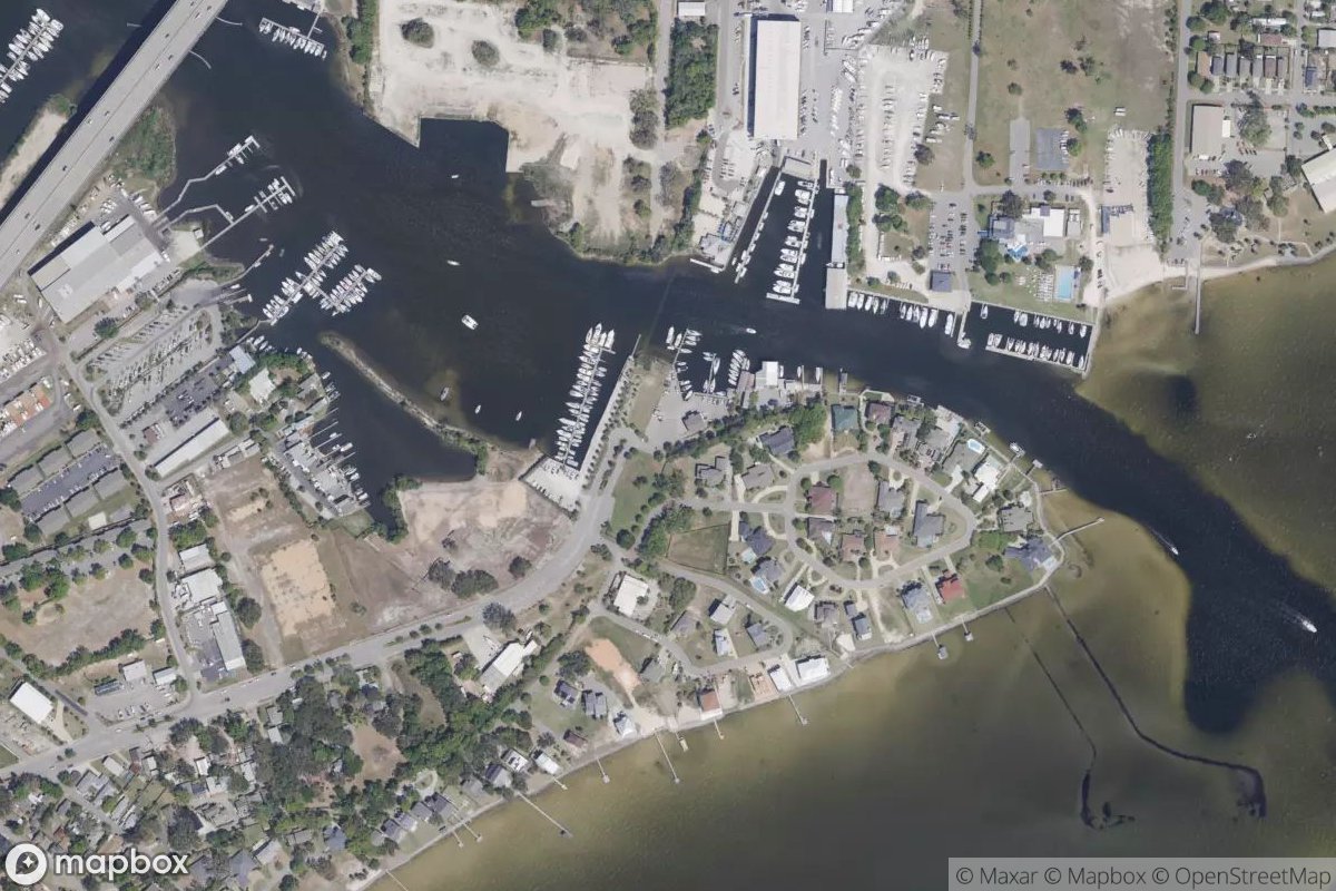 Satellite view of Marina at 30.3985, -87.2429