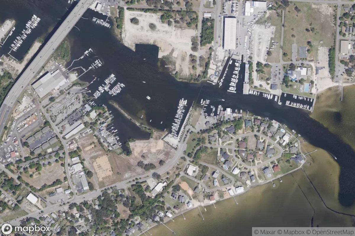 Satellite view of Marina at 30.3989, -87.2437