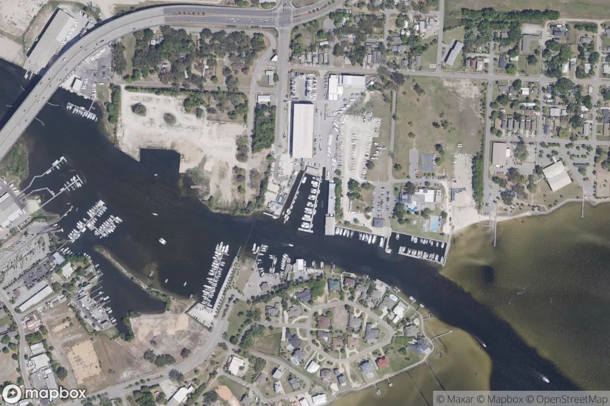 Satellite view of Marina at 30.4003, -87.2418