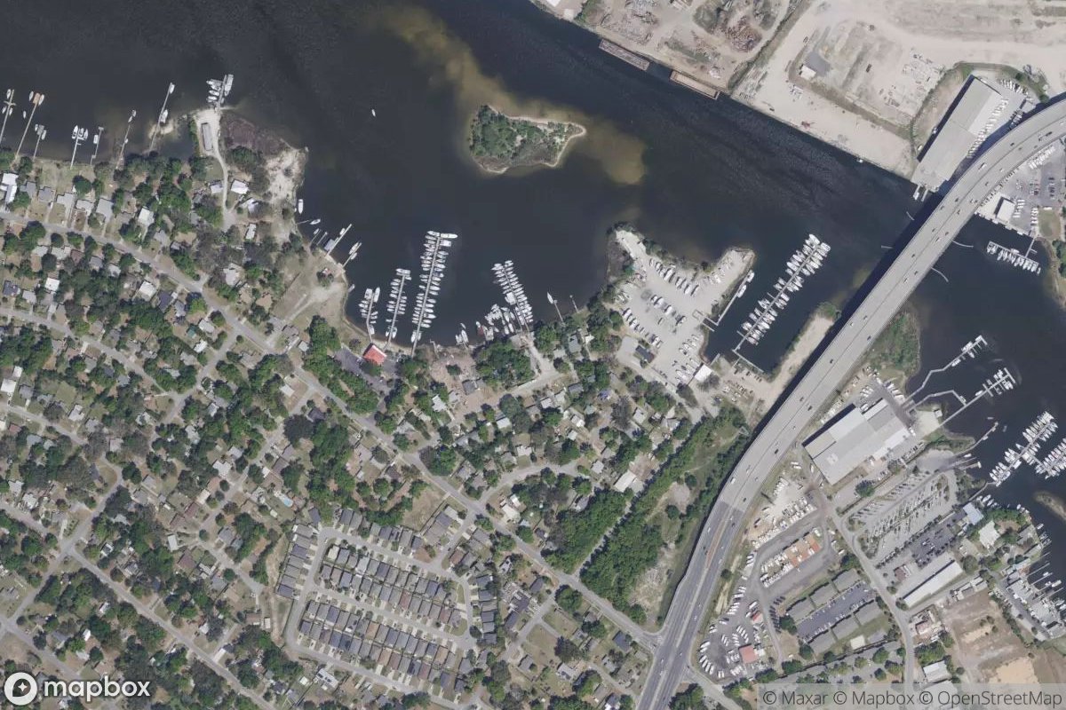 Satellite view of Marina at 30.4009, -87.2523