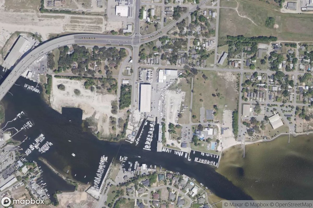 Satellite view of Marina at 30.4014, -87.2414