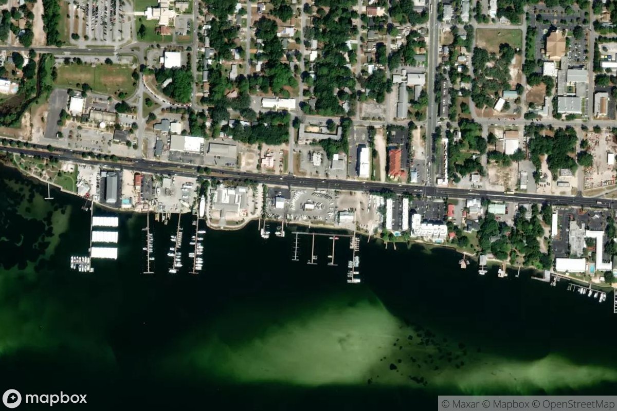 Satellite view of Marina at 30.4038, -86.6158