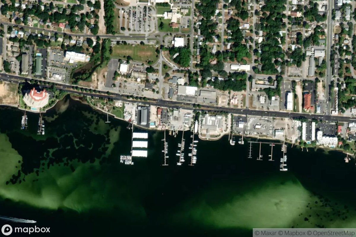 Satellite view of Marina at 30.4041, -86.6186