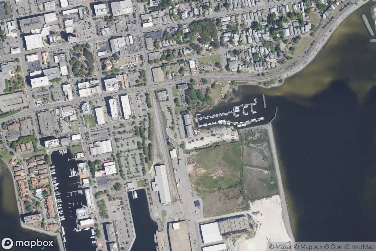 Satellite view of Marina at 30.4069, -87.2104