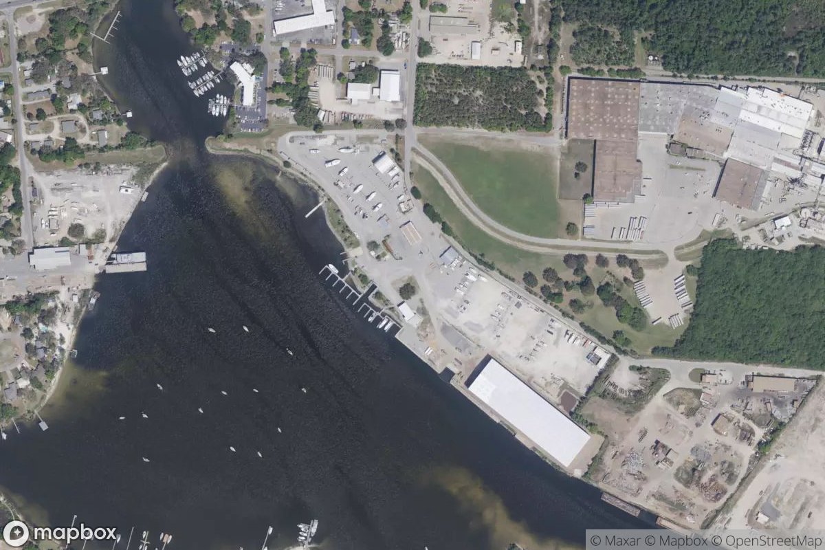 Satellite view of Marina at 30.4071, -87.2544