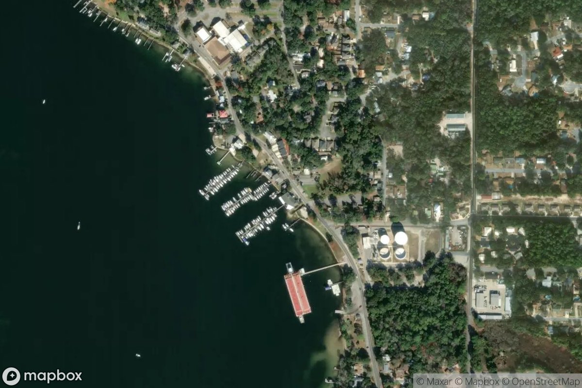 Satellite view of Marina at 30.5131, -86.4823