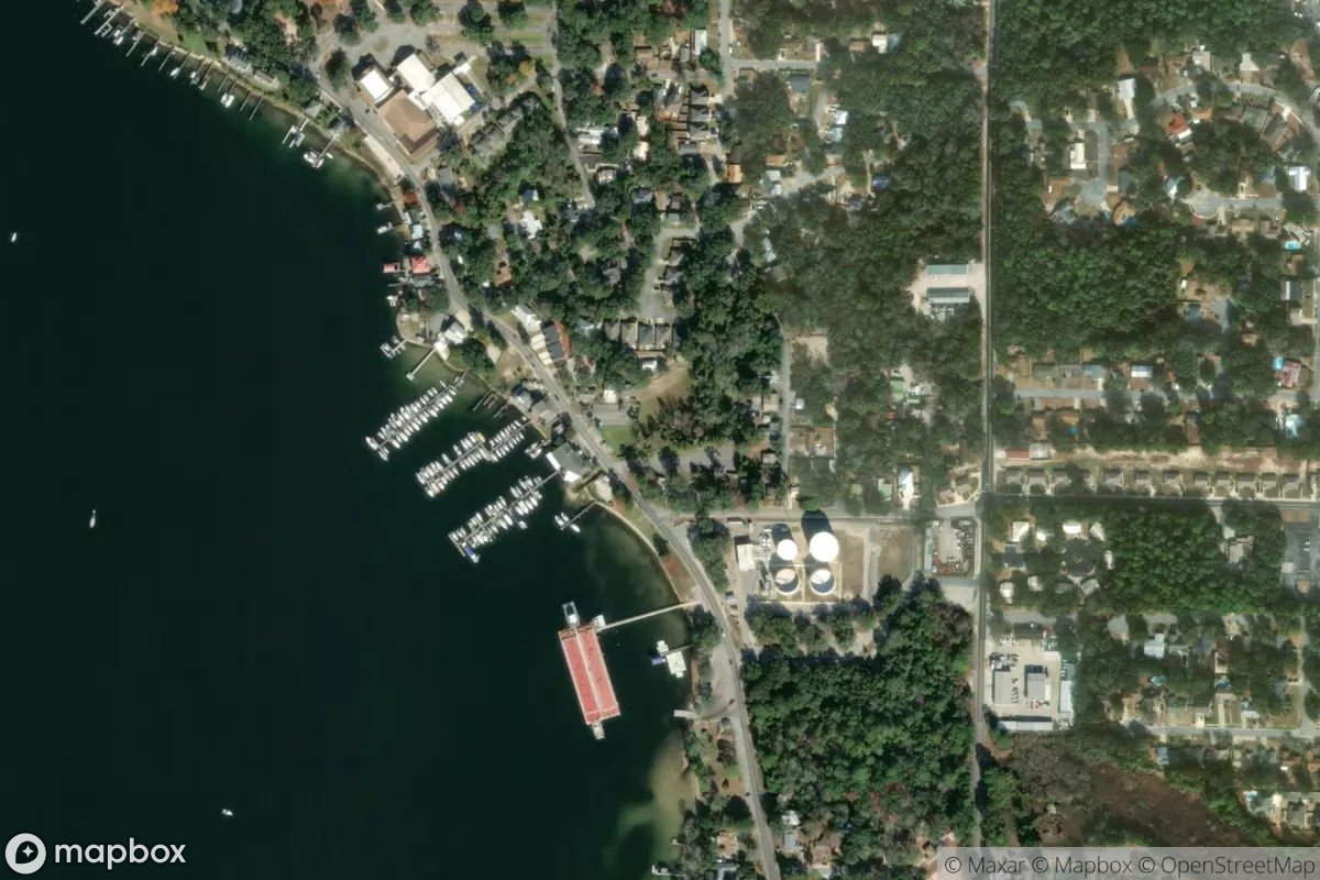 Satellite view of Marina at 30.5132, -86.4815