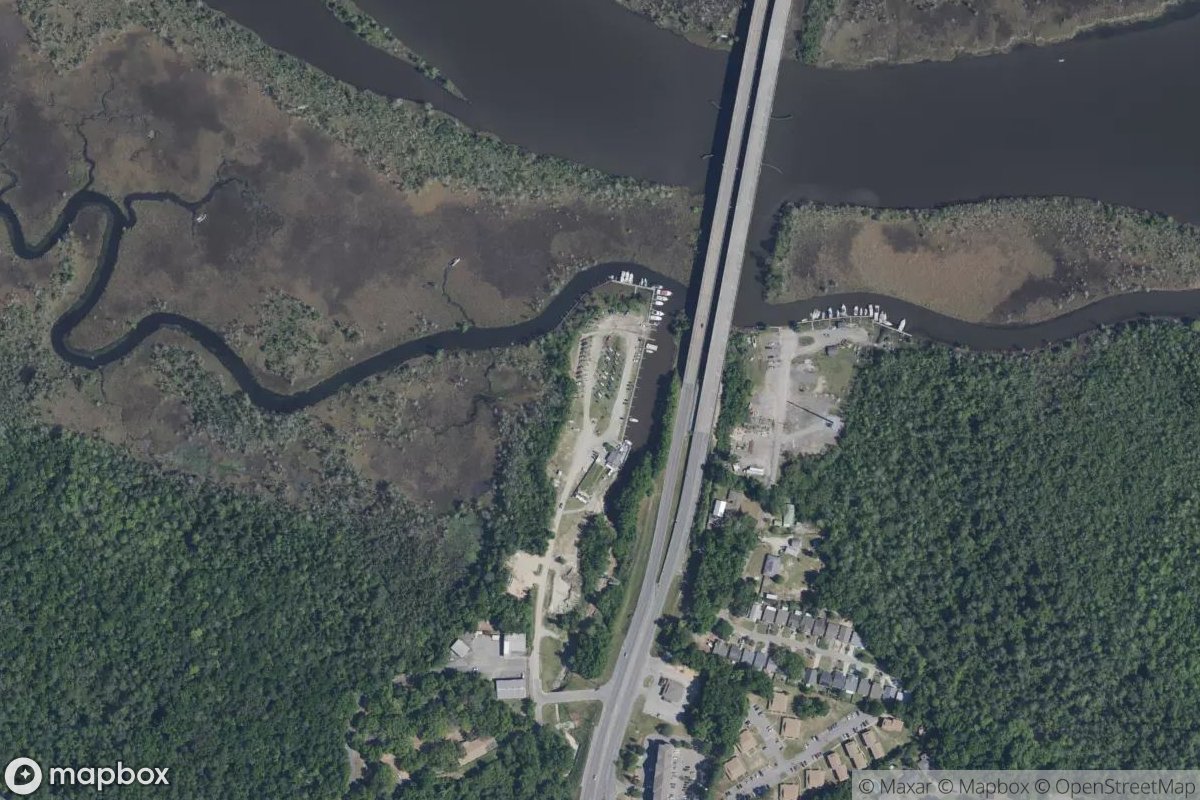 Satellite view of Marina at 30.5464, -87.1968