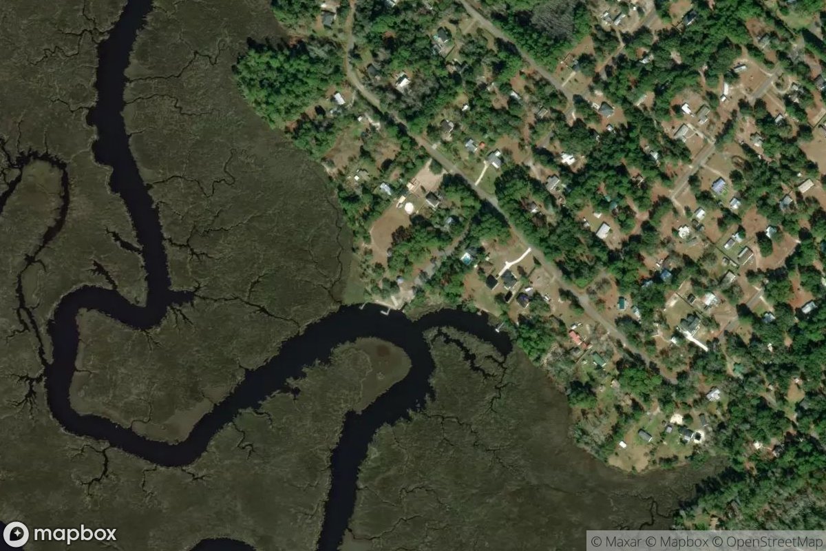 Satellite view of Marina at 30.5791, -81.5876