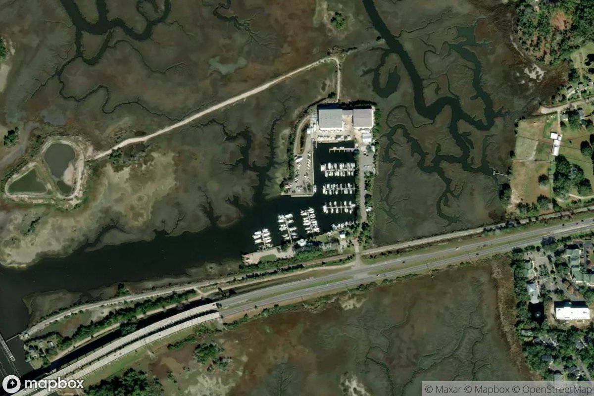 Satellite view of Marina at 30.6318, -81.4780