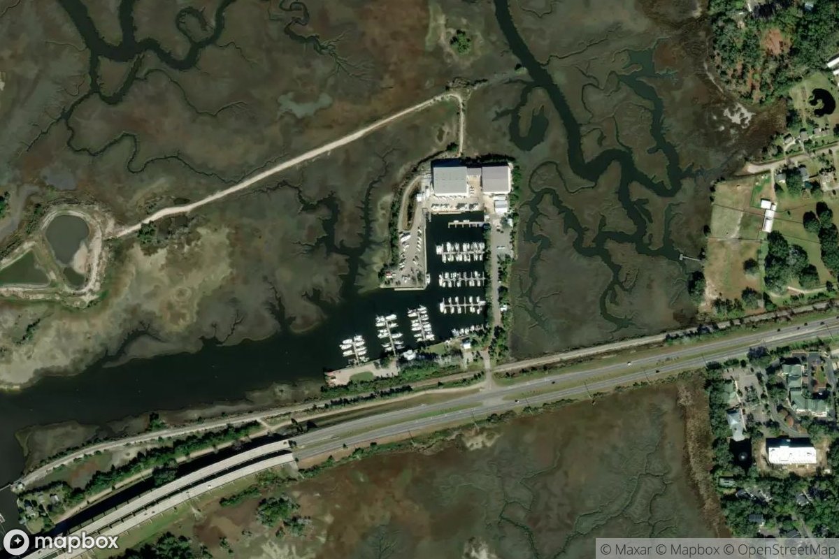 Satellite view of Marina at 30.6319, -81.4777