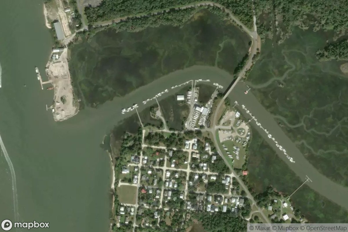 Satellite view of Marina at 30.6912, -81.4548