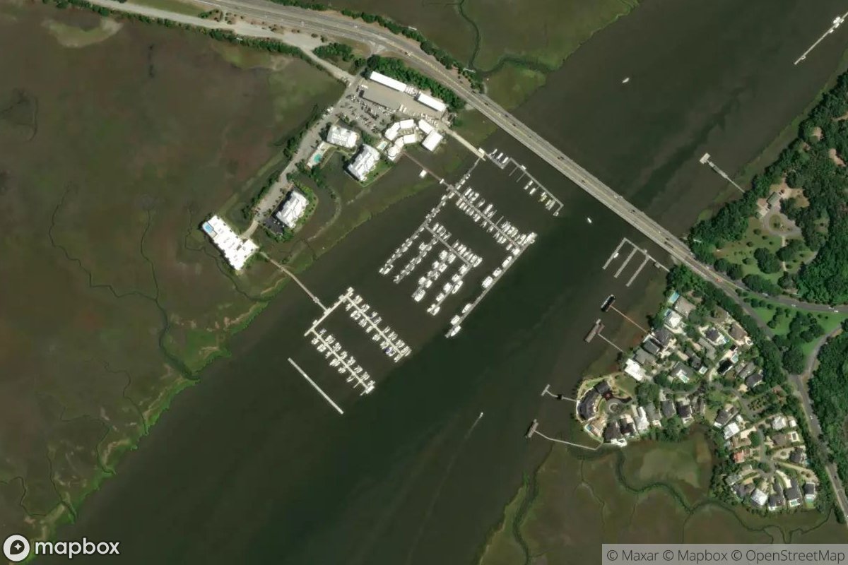 Satellite view of Marina at 31.1664, -81.4158