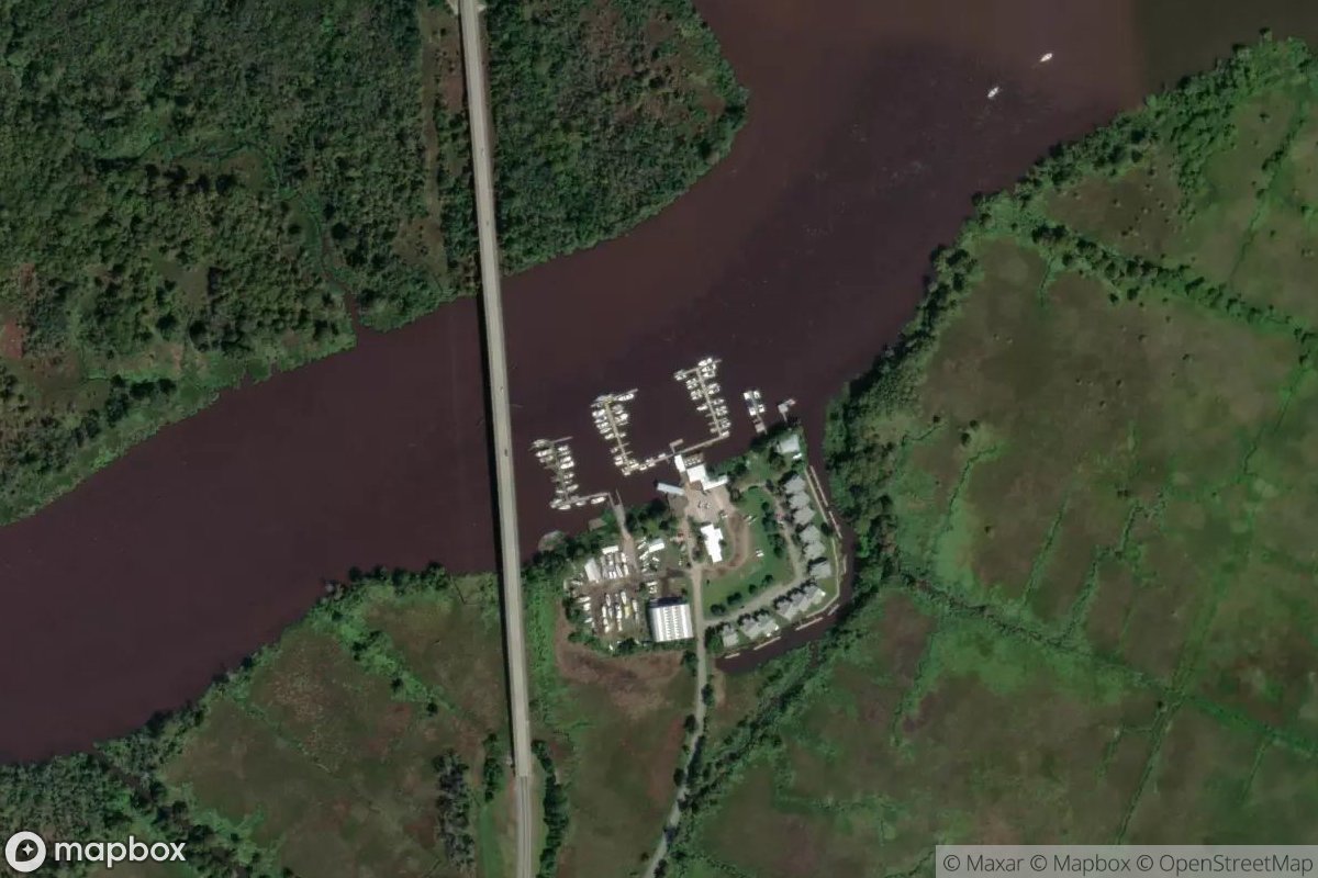 Satellite view of Marina at 31.3281, -81.4461