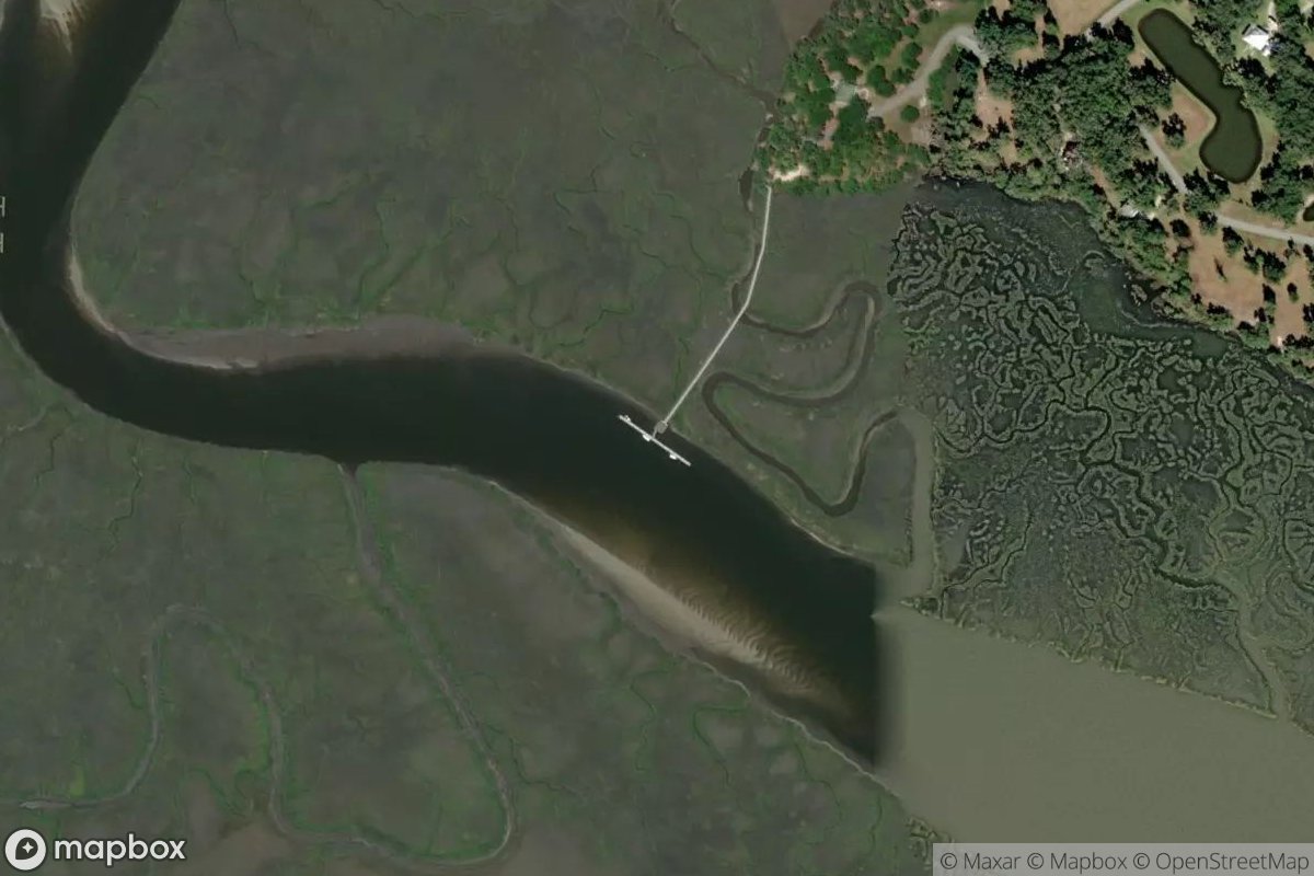 Satellite view of Marina at 31.5542, -81.3516