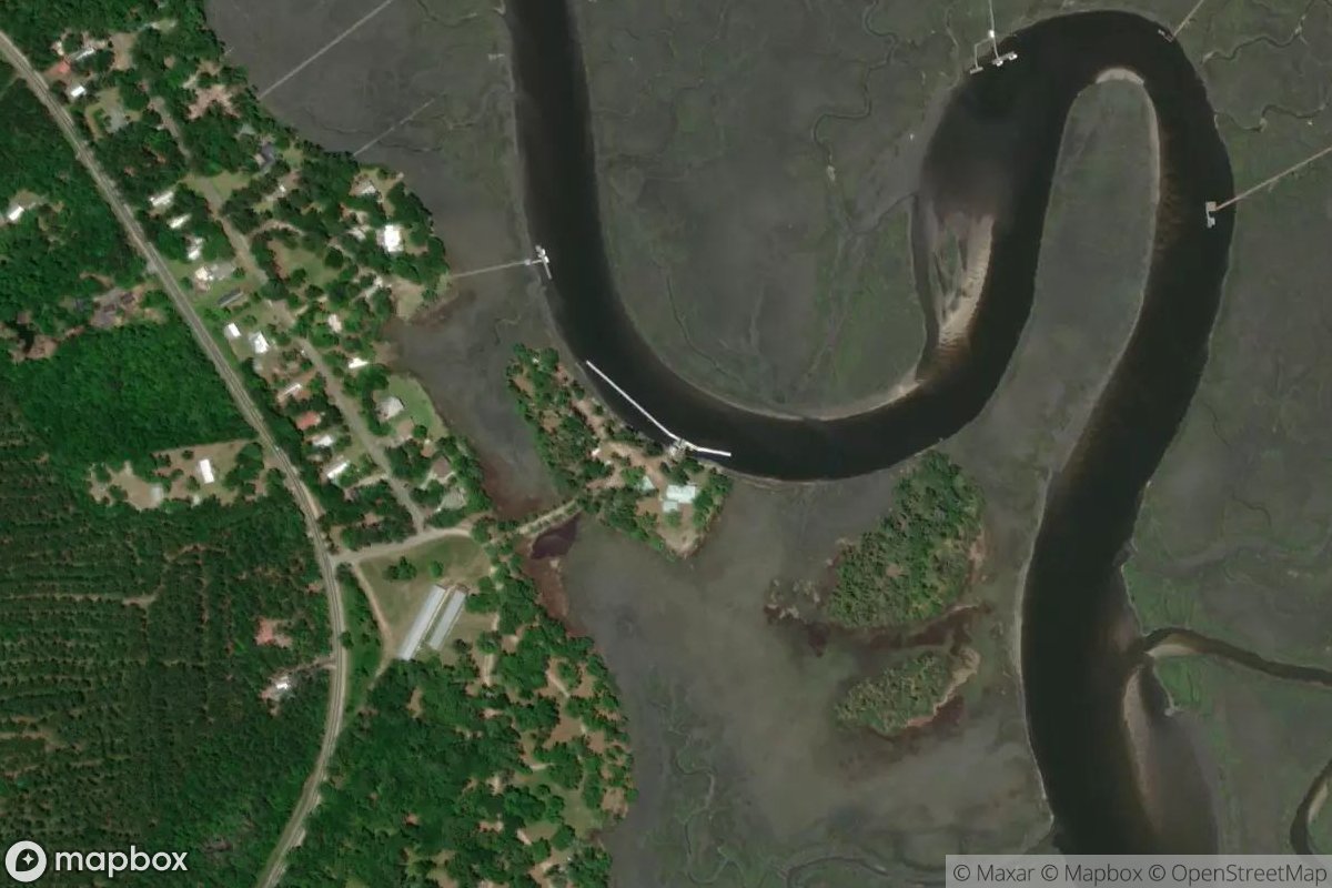 Satellite view of Marina at 31.5644, -81.3608