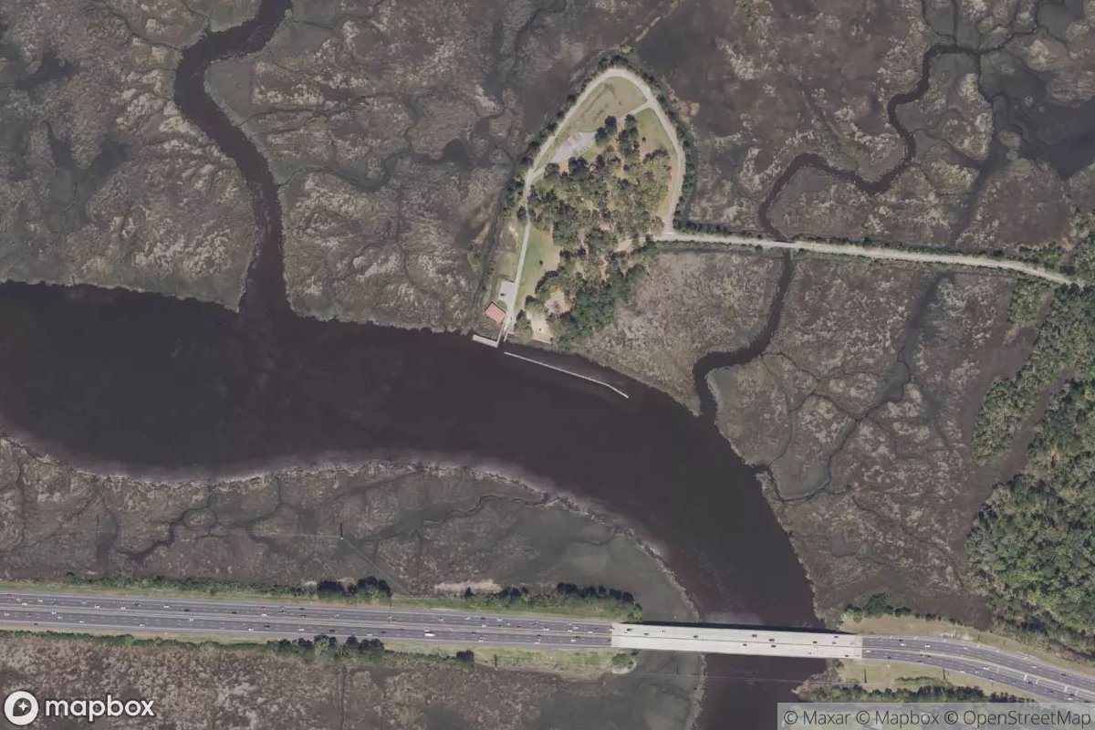 Satellite view of Marina at 31.9865, -81.1849