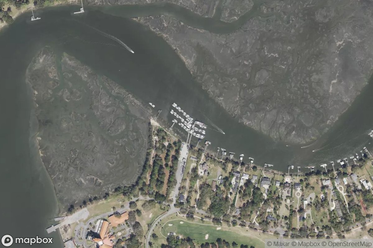 Satellite view of Marina at 32.0082, -80.9973