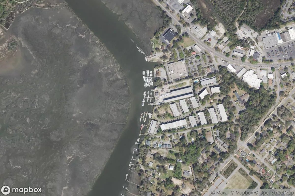 Satellite view of Marina at 32.0128, -80.9886