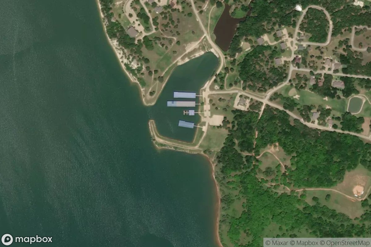 Satellite view of Marina at 32.0129, -97.4153