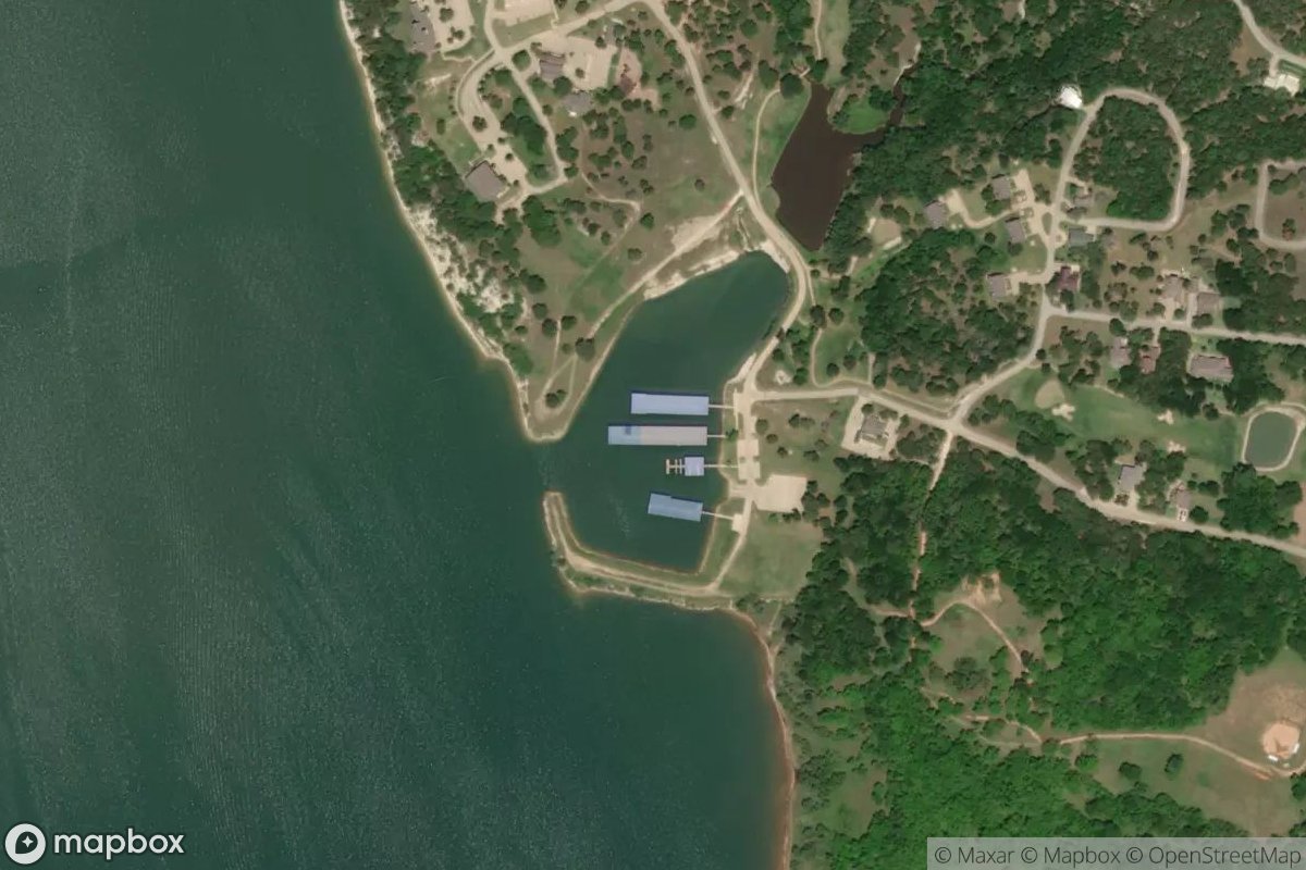 Satellite view of Marina at 32.0134, -97.4155