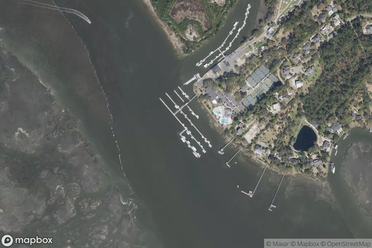 Satellite view of Marina at 32.0177, -81.0189