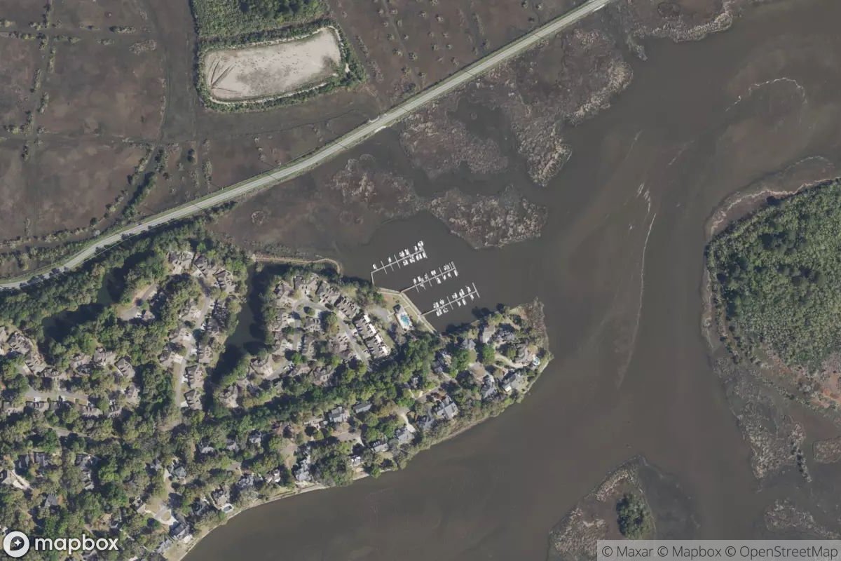 Satellite view of Marina at 32.0676, -81.0254