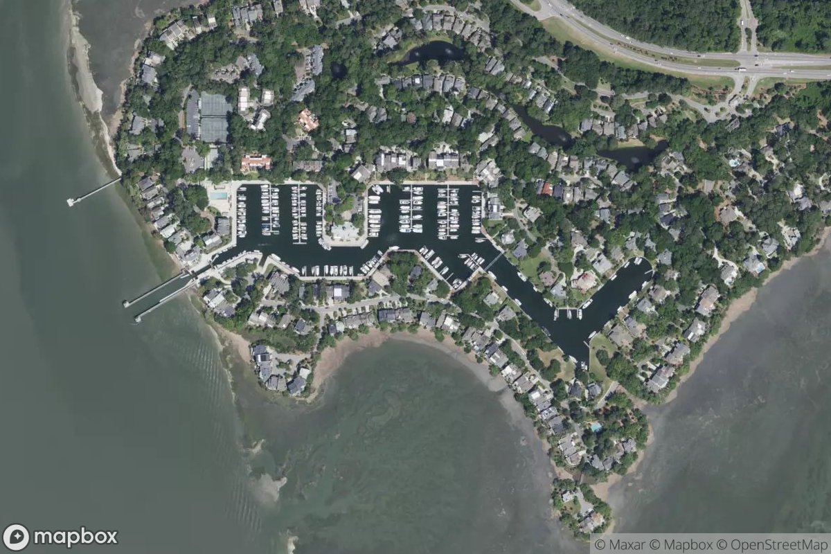 Satellite view of Marina at 32.2156, -80.7788