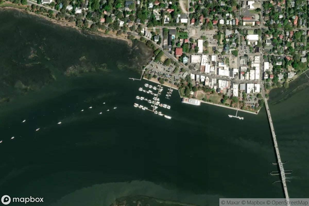 Satellite view of Marina at 32.4300, -80.6744