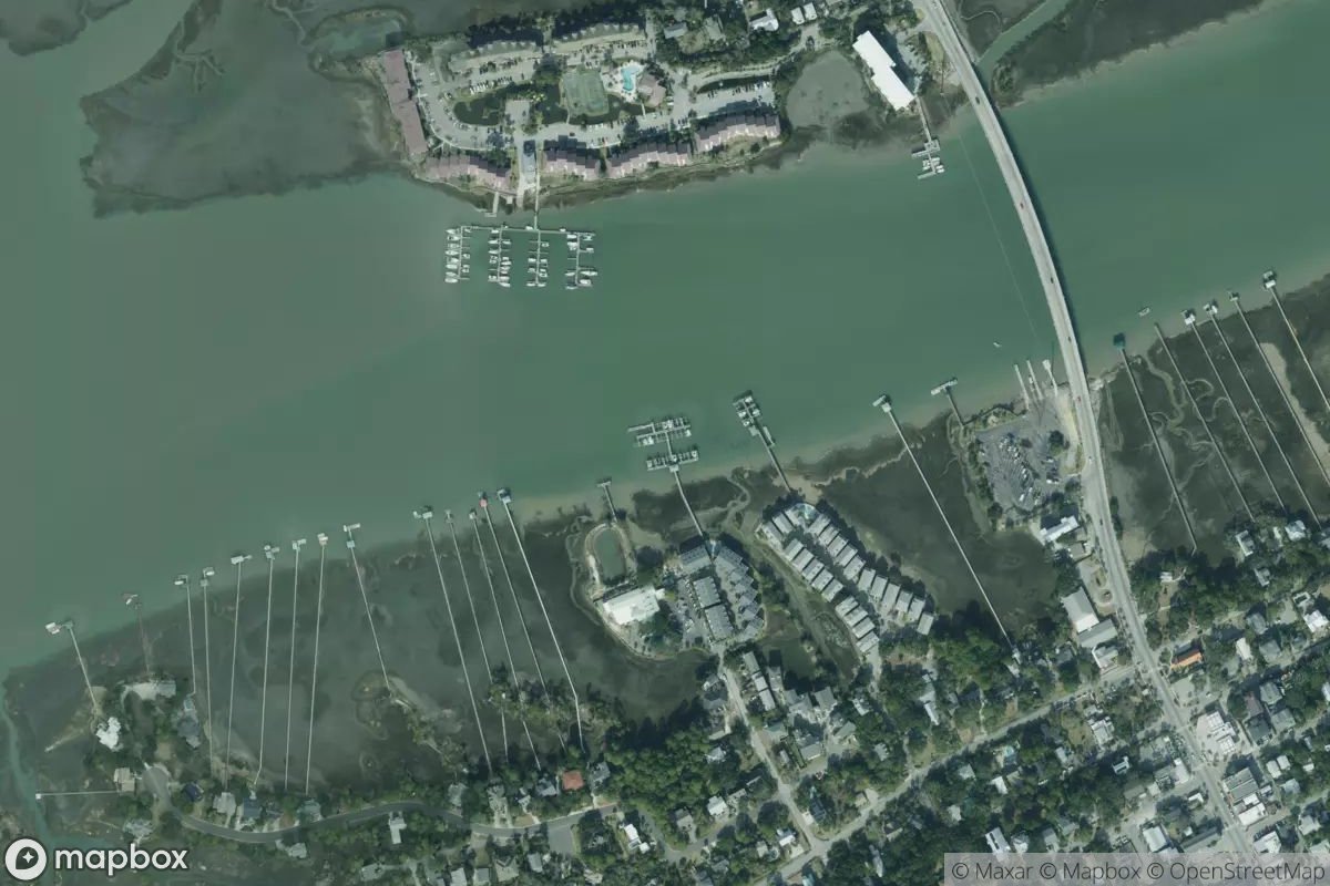 Satellite view of Marina at 32.6597, -79.9469