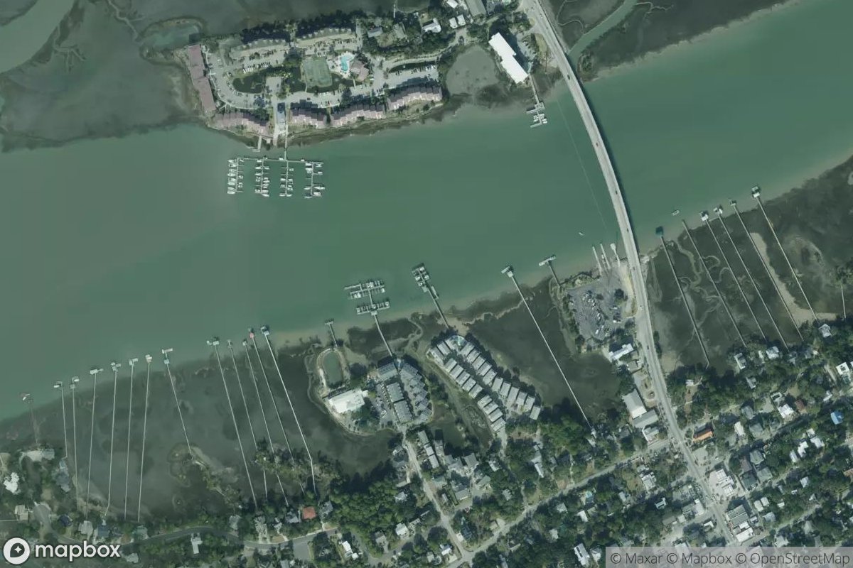 Satellite view of Marina at 32.6598, -79.9460