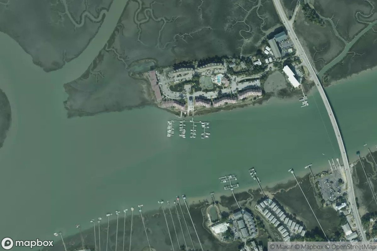 Satellite view of Marina at 32.6613, -79.9483
