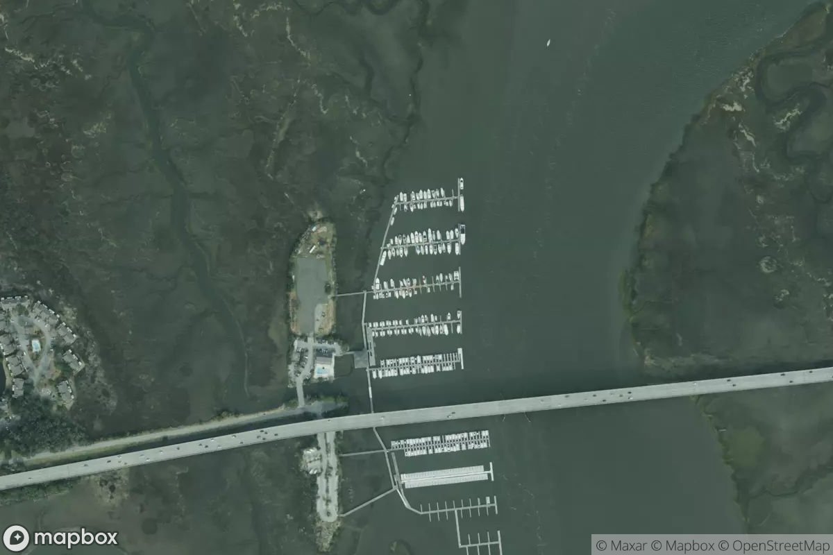 Satellite view of Marina at 32.7544, -80.0119