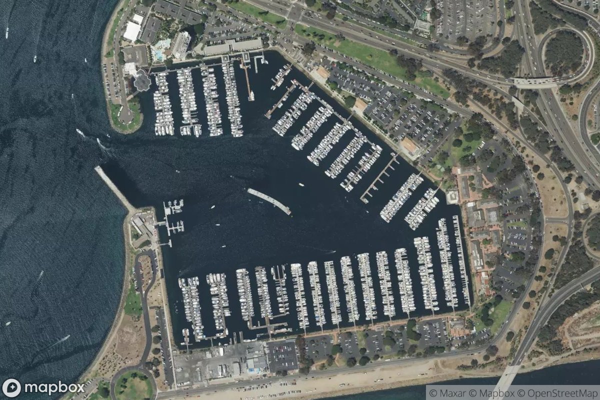 Satellite view of Marina at 32.7621, -117.2379