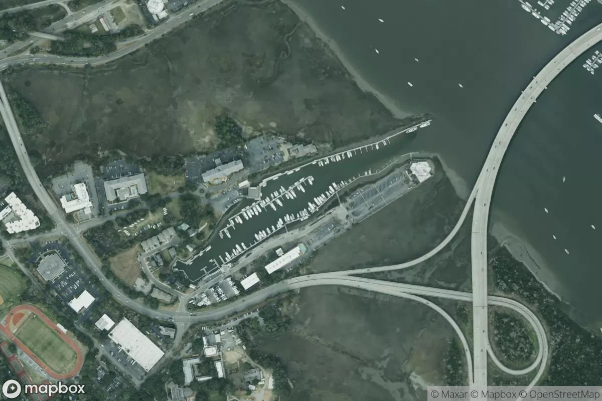 Satellite view of Marina at 32.7776, -79.9620