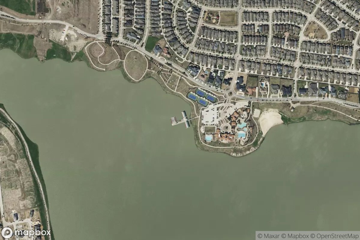 Satellite view of Marina at 32.7934, -97.0903