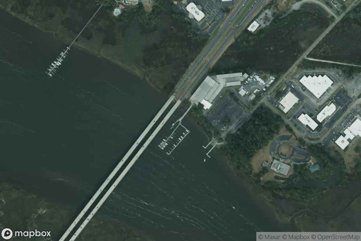 Satellite view of Marina at 32.8369, -80.0224