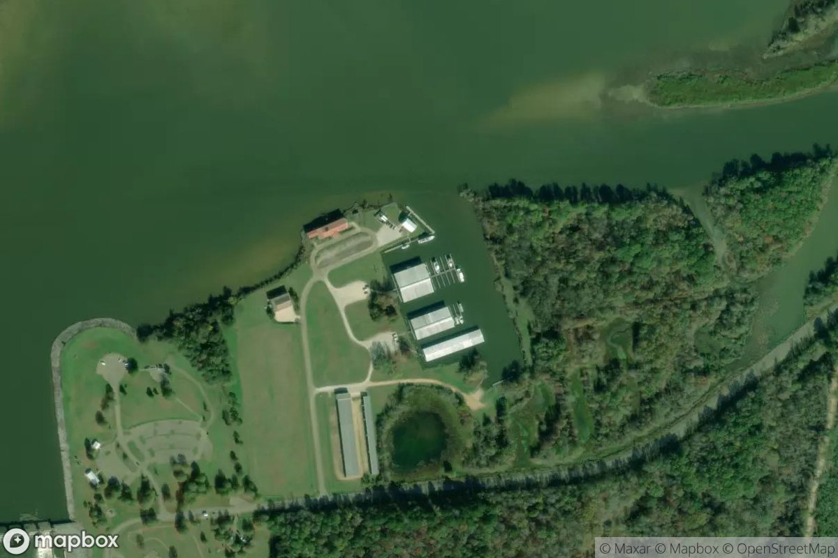 Satellite view of Marina at 33.5215, -88.4819