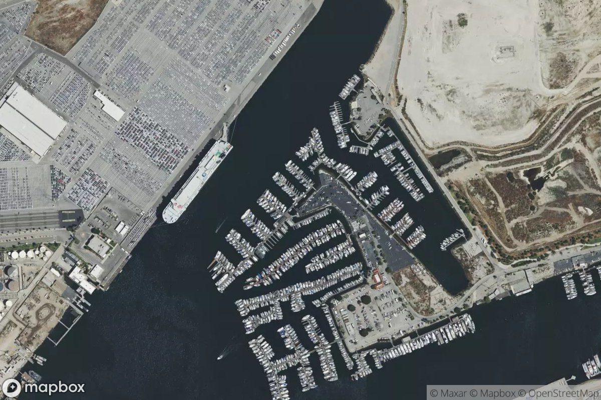 Satellite view of Marina at 33.7671, -118.2511