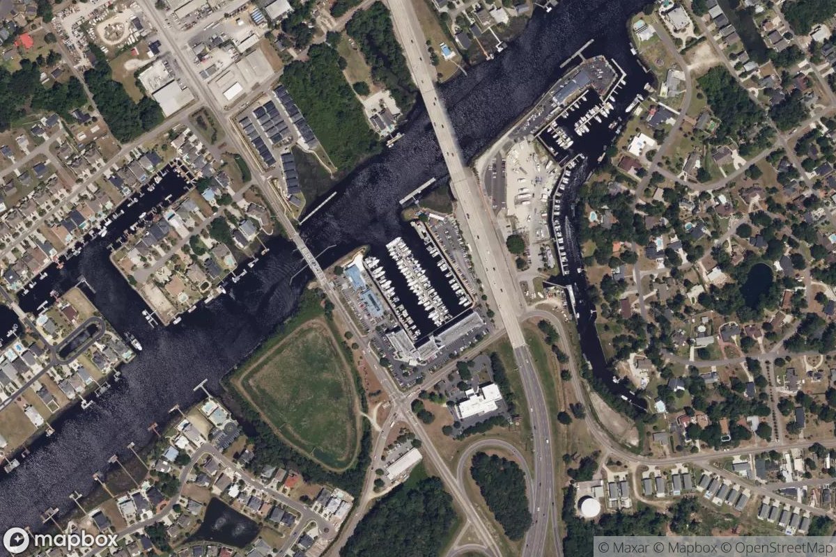 Satellite view of Marina at 33.8514, -78.6546