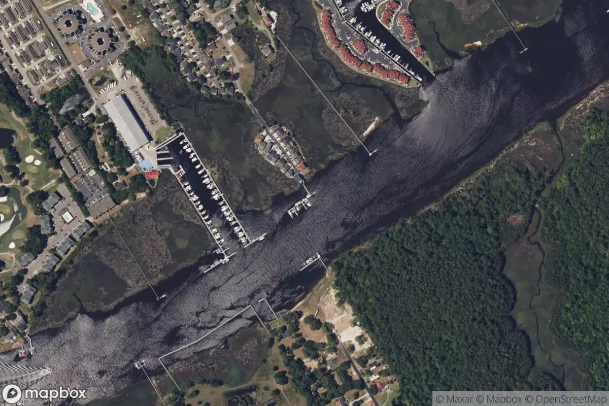 Satellite view of Marina at 33.8648, -78.6194