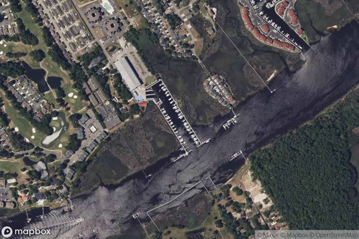 Satellite view of Marina at 33.8648, -78.6213