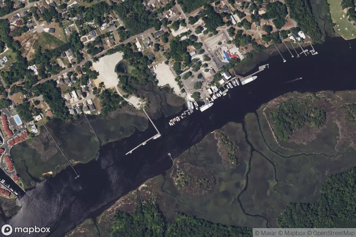 Satellite view of Marina at 33.8693, -78.6111