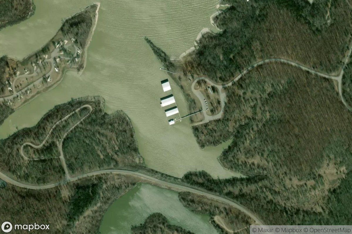 Satellite view of Marina at 34.0213, -95.4159